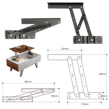 Load image into Gallery viewer, 1 Pair Lift Up Top Coffee Table Lifting Frame Mechanism Spring Hinge Hardware