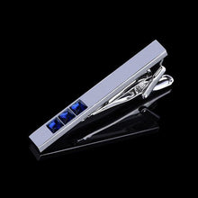 Load image into Gallery viewer, 1 Piece Feather Glasses Anchor Mustache Key Shape Silver Metal Tie Clip for Men