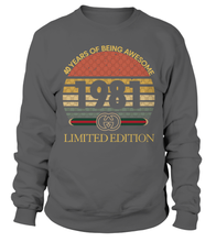 Load image into Gallery viewer, Birthday Retro Gucci Limited Edition 1981 premium unisex t-shirts, hoodies, sweatshirts - DT19.DT19.R