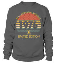 Load image into Gallery viewer, Birthday Retro LV  Limited Edition 1976 premium unisex t-shirts, hoodies, sweatshirts - DT19.DT19.R