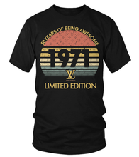 Load image into Gallery viewer, Birthday Retro LV  Limited Edition 1971 premium unisex t-shirts, hoodies, sweatshirts - DT19.DT19.R