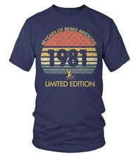 Load image into Gallery viewer, Birthday Retro LV  Limited Edition 1981 premium unisex t-shirts, hoodies, sweatshirts - DT19.DT19.R