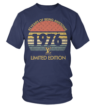 Load image into Gallery viewer, Birthday Retro LV  Limited Edition 1976 premium unisex t-shirts, hoodies, sweatshirts - DT19.DT19.R