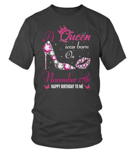 Load image into Gallery viewer, A queen was born on November 17th unisex t-shirt, women t-shirt, tank top, hoodie - Q01.DP23.C