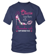 Load image into Gallery viewer, A queen was born on November 14th unisex t-shirt, women t-shirt, tank top, hoodie - Q01.DP23.C
