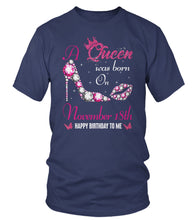 Load image into Gallery viewer, A queen was born on November 18th unisex t-shirt, women t-shirt, tank top, hoodie - Q01.DP23.C