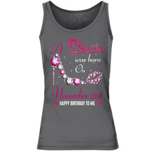 Load image into Gallery viewer, A queen was born on November 21st unisex t-shirt, women t-shirt, tank top, hoodie - Q01.DP23.C