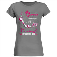 Load image into Gallery viewer, A queen was born on November 05th unisex t-shirt, women t-shirt, tank top, hoodie - Q01.DP23.C