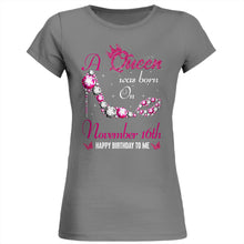Load image into Gallery viewer, A queen was born on November 16th unisex t-shirt, women t-shirt, tank top, hoodie - Q01.DP23.C