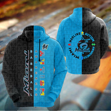 Load image into Gallery viewer, ASMMLB115 | Pullover Hoodie | Miami Marlins Set