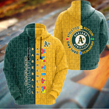 Load image into Gallery viewer, ASMMLB120 | Zipper Hoodie | Oakland Athletics Set