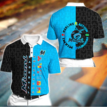 Load image into Gallery viewer, ASMMLB115 | Polo T-shirt | Miami Marlins Set