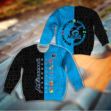 Load image into Gallery viewer, ASMMLB115 | Kid Sweatshirt | Miami Marlins Set