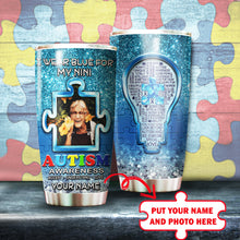 Load image into Gallery viewer, Autism Mug Customize Your Nini Photo  I Wear Blue For My Nini Mug Stainless Steel Tumbler 20 Oz Gift For Autism Awareness