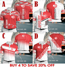Load image into Gallery viewer, Atlanta Hawks Polo T-shirt, Atlanta Hawks Jersey shirt