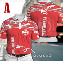 Load image into Gallery viewer, Atlanta Hawks Polo T-shirt, Atlanta Hawks Jersey shirt