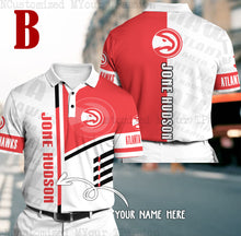 Load image into Gallery viewer, Atlanta Hawks Polo T-shirt, Atlanta Hawks Jersey shirt