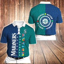 Load image into Gallery viewer, ASMMLB125 | Polo T-shirt | Seattle Mariners Set