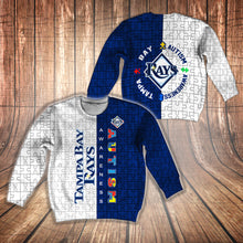 Load image into Gallery viewer, ASMMLB127 | Kid Sweatshirt | Tampa Bay Rays Set