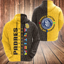 Load image into Gallery viewer, ASMMLB123 | Zipper Hoodie | San Diego Padress Set