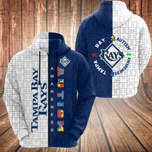Load image into Gallery viewer, ASMMLB127 | Zipper Hoodie | Tampa Bay Rays Set