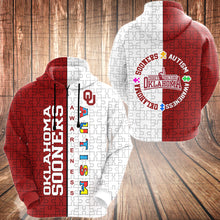 Load image into Gallery viewer, ASMNCAA111 | Zipper Hoodie | Oklahoma Sooners Set