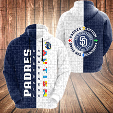 Load image into Gallery viewer, ASMMLB123 | Zipper Hoodie | San Diego Padress Set
