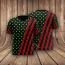 Load image into Gallery viewer, America Africa Flag Unisex T-Shirt, Special Gift For African