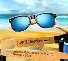 Load image into Gallery viewer, 03WG-Customized Fashion Wooden Sunglasses for Men/ Women/ Summer Classic Bamboo Sunglasses Brand Designer Original Sun Glasses Frame Handmade 1501