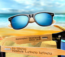Load image into Gallery viewer, 02WG-Customized Fashion Wooden Sunglasses for Men/ Women/ Summer Classic Bamboo Sunglasses Brand Designer Original Sun Glasses Frame Handmade 1501