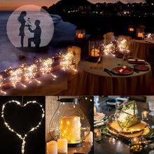 Load image into Gallery viewer, 10M 100 LED 3AA Battery Operated Copper Wire Colorful Tiny String Fairy Light for Holiday Wedding Party Decoration