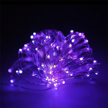 Load image into Gallery viewer, 10M 100 LED 3AA Battery Operated Copper Wire Colorful Tiny String Fairy Light for Holiday Wedding Party Decoration