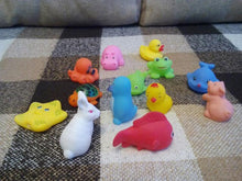 Load image into Gallery viewer, 13 Pcs Toys Colorful Soft Floating Rubber Duck Bathing Toy