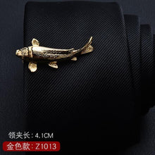Load image into Gallery viewer, 1 Piece Feather Glasses Anchor Mustache Key Shape Silver Metal Tie Clip for Men