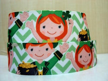 Load image into Gallery viewer, 1"(25mm) st patricks day high quality printed polyester ribbon 10 yards,DIY handmade materials,wedding gift wrap,10Yc358