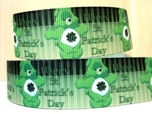 Load image into Gallery viewer, 1"(25mm) st patricks day high quality printed polyester ribbon 10 yards,DIY handmade materials,wedding gift wrap,10Yc358
