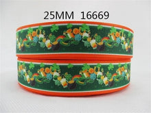 Load image into Gallery viewer, 1"(25mm) st patricks day high quality printed polyester ribbon 10 yards,DIY handmade materials,wedding gift wrap,10Yc358