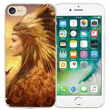 Load image into Gallery viewer, BiNFUL Indian feathers native american Hard Clear Case Cover Coque for iPhone X 6 6s 7 8 Plus 5s SE 5 4s 4 5c