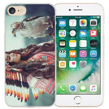 Load image into Gallery viewer, BiNFUL Indian feathers native american Hard Clear Case Cover Coque for iPhone X 6 6s 7 8 Plus 5s SE 5 4s 4 5c
