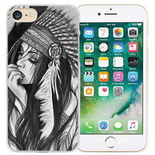 Load image into Gallery viewer, BiNFUL Indian feathers native american Hard Clear Case Cover Coque for iPhone X 6 6s 7 8 Plus 5s SE 5 4s 4 5c