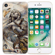 Load image into Gallery viewer, BiNFUL Indian feathers native american Hard Clear Case Cover Coque for iPhone X 6 6s 7 8 Plus 5s SE 5 4s 4 5c